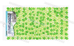 Килимок антиковзкий для ванної на присосках "Галька" об'ємний гладкий, 69х34 см., різний колір