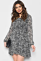 Сукня жіноча шифонова сірого кольору 171687T Безкоштовна доставка