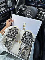 Шлепанцы Cr. Dior Sandal Black/White