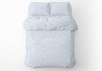 Постільна білизна Home Line. Бязь Волошки білі на блакитному-Полуторний