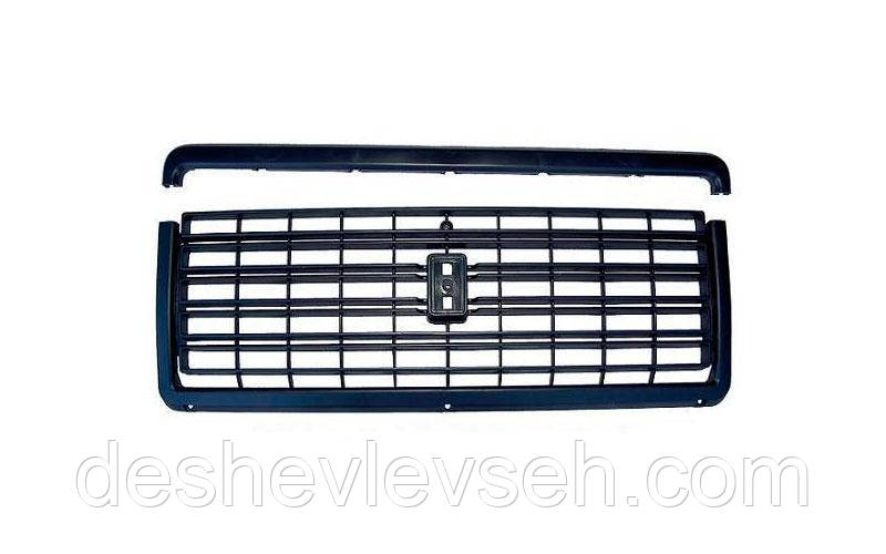 Решітка радіатора ВАЗ-2107 чорн. компл, 2107-8401014/2104, (Харків пластик), фото 1