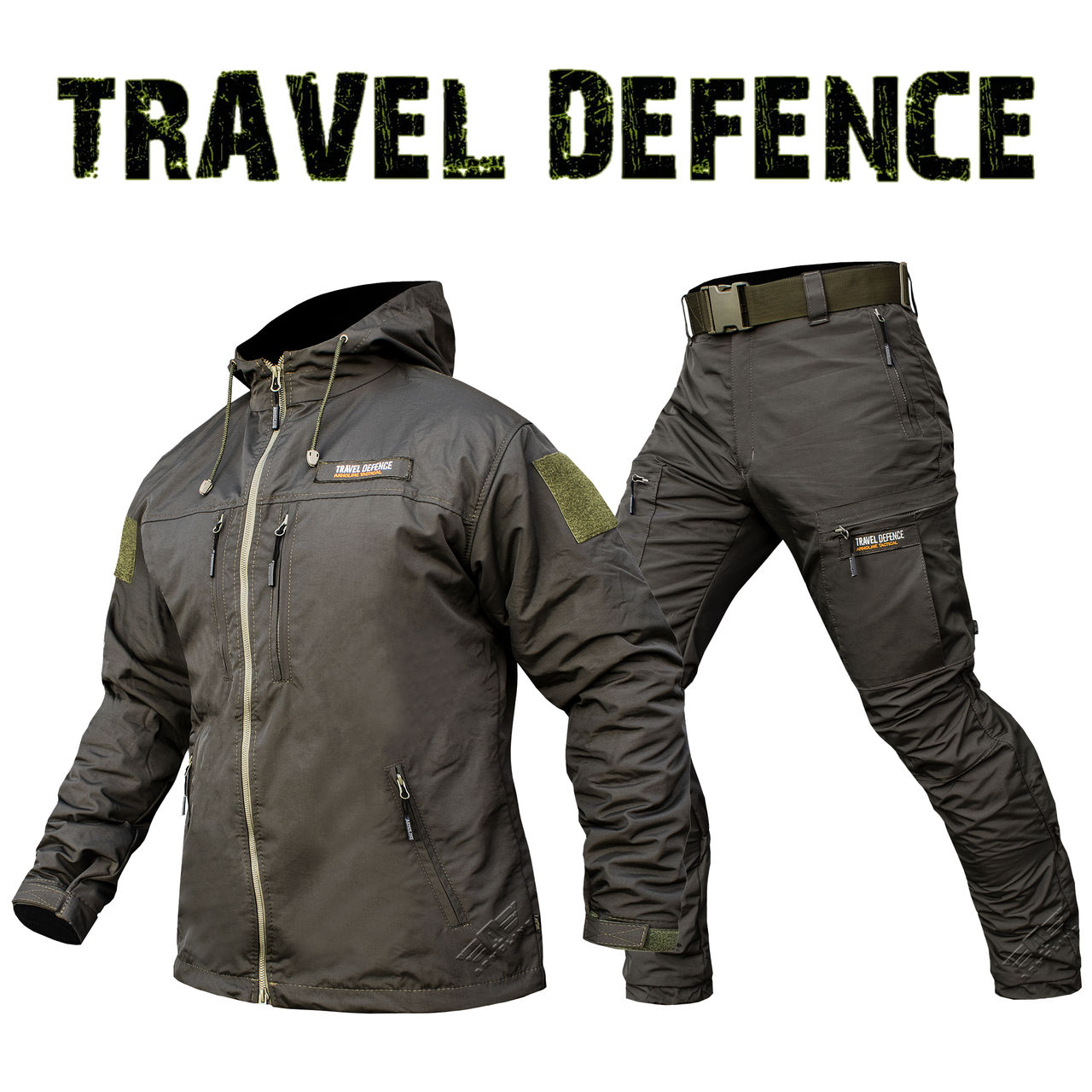 Комплект мілітарі "TRAVEL DEFENCE" OLIVE (Таслан + Мікрофліс)