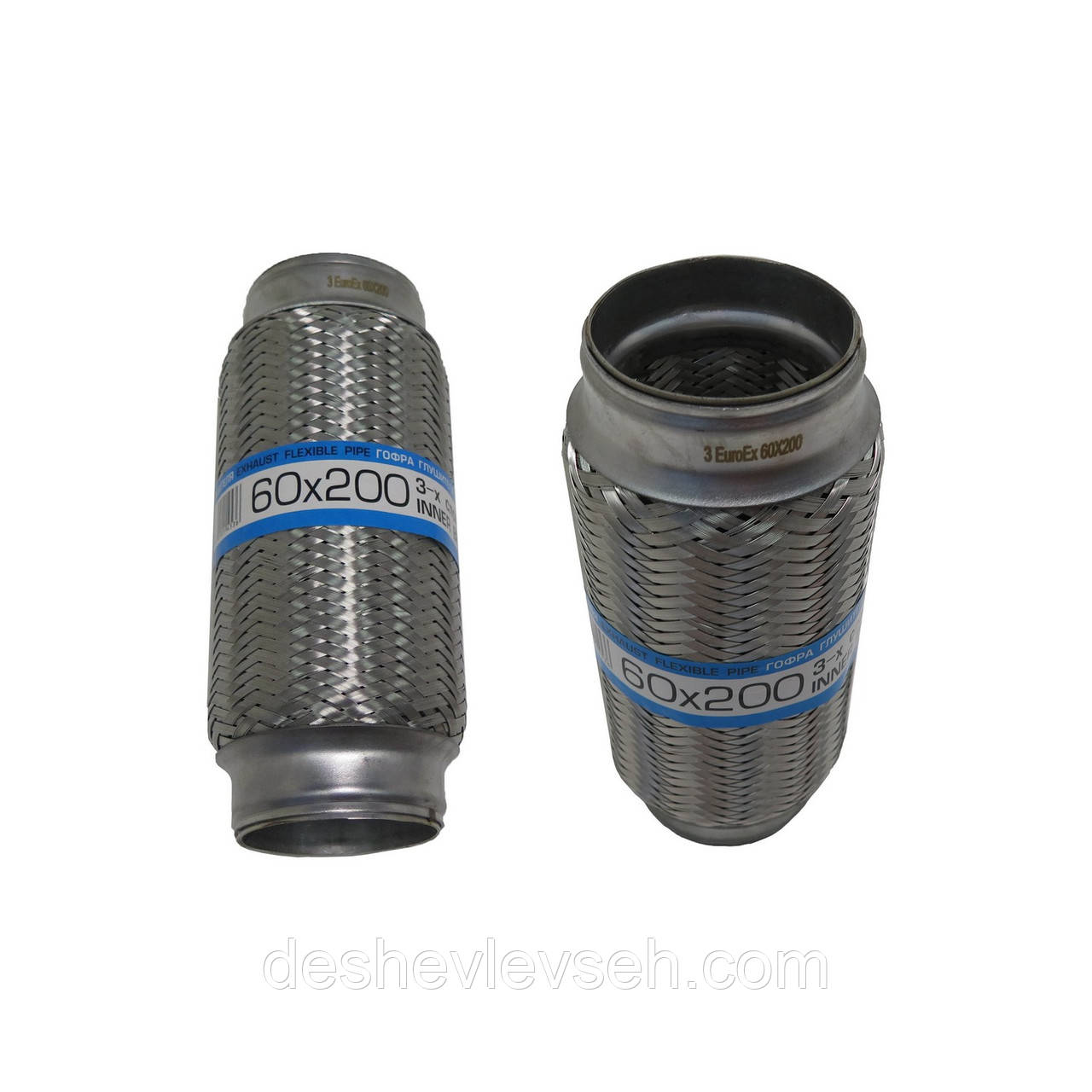 Гофра глушника 60X200 3-шарова (EuroEX)