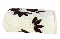Махровое полотенце Maisonette. Solvron коричневое-76х152