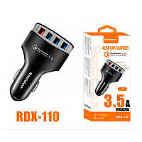 Зарядка для тел. 4 USB Reddax 3.5A + Micro USB+QC 3.0, RDX-110, (Китай)