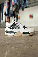Кроссовки Nike Air Jordan 4 White/Green nik-0360 кросівки найк