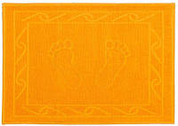 Махровое полотенце для ног Hobby. Hayal желтое-50х70