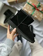 Женские ботинки UGG Mini Black Suede