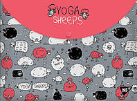 Папка-конверт на кнопке YES. A4 Yoga sheeps