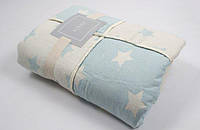 Плед Barine. Star Patchwork throw mint, микроплюш-130х170