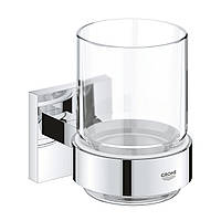 Склянка з тримачем для ванної кімнати Grohe QuickFix Start Cube 41097000
