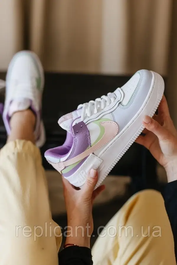 Кроссовки Nike Кросівки Air Force Shadow White/Wiolet кросівки найк