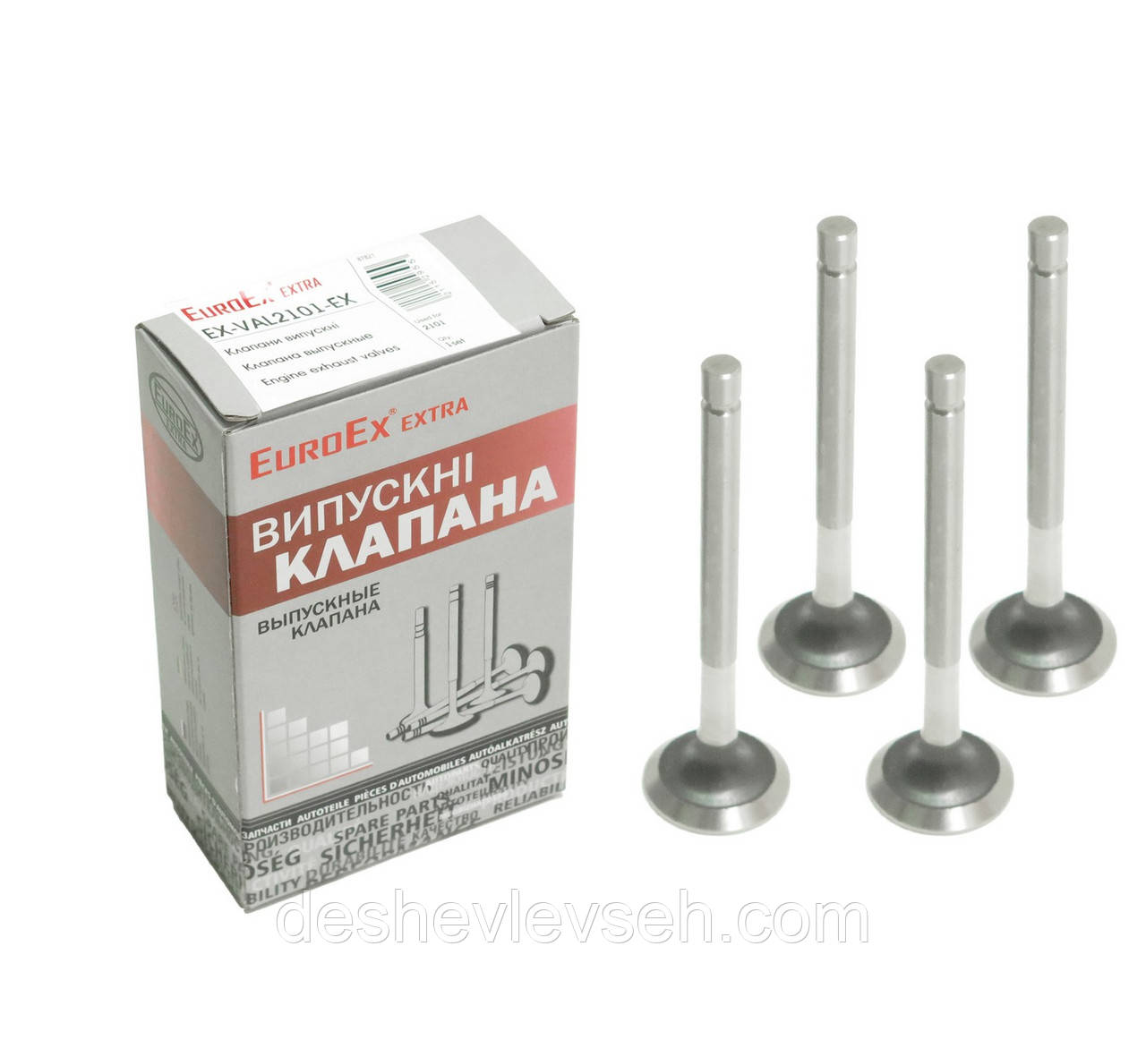 Клапан ВЫПУСК ВАЗ-2101 4 шт, 2101-1007012, (EuroEX)