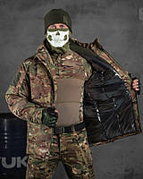 Тактическая куртка мультикам зимняя, Теплая военная одежда для ВСУ армейская куртка водоотталкивающая