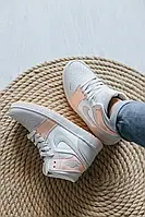 Кроссовки Nike Кросівки Air Jordan 1 High Grey/Orange кросівки найк