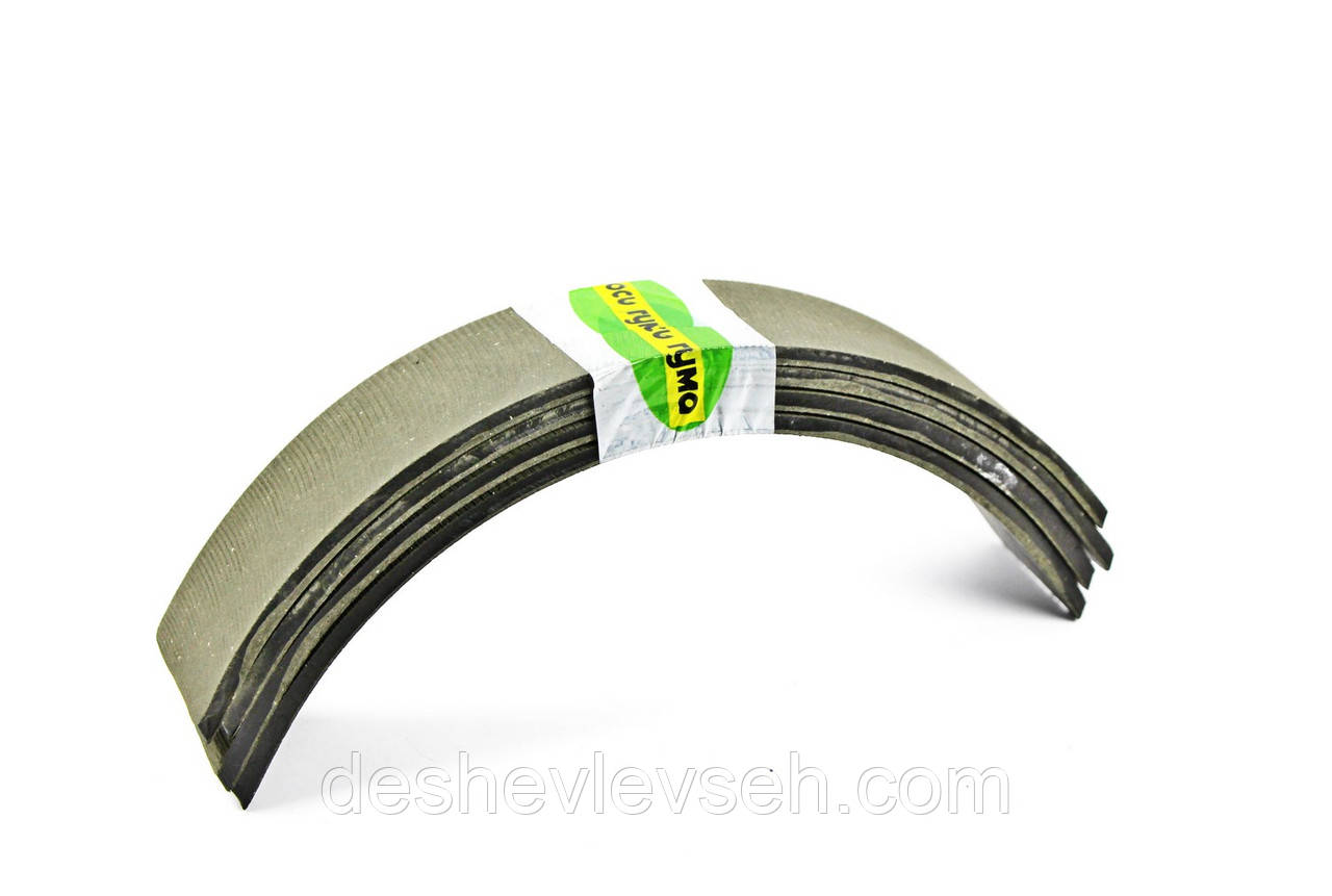 Накладки ГАЗ-2410 задніх торм. колодок 4 шт (RUBBER GROUP)