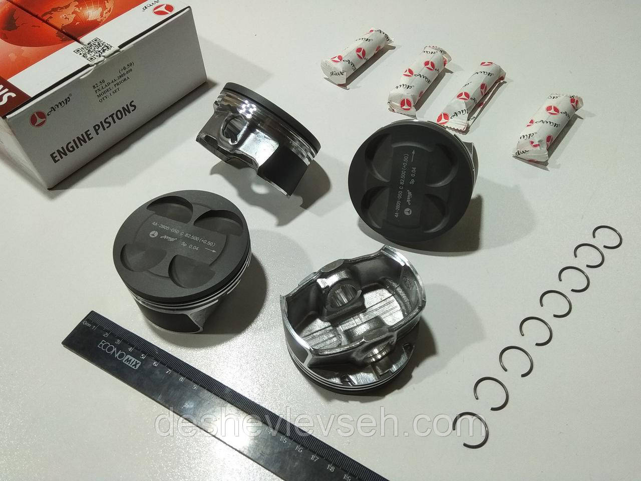 Поршень двигуна ВАЗ-2170 d-82.50, LAD-4А-2805-050, (AMP), фото 1