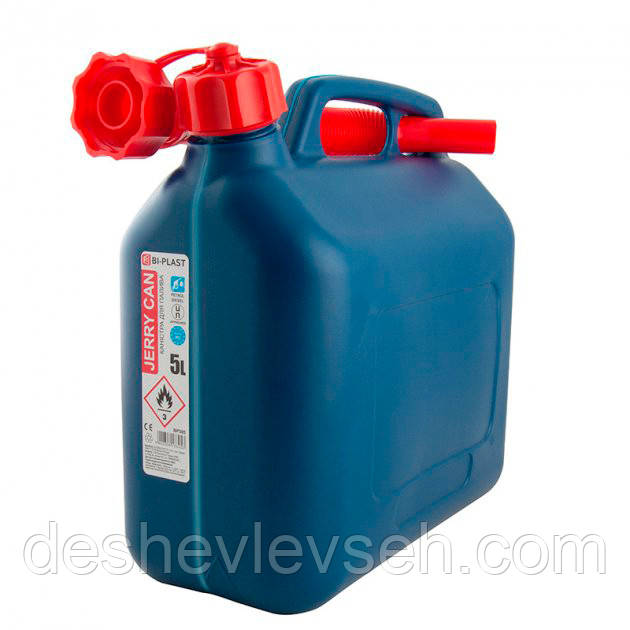 Каністра 5 л пластикова синя, BP-305, (Bi-Plast), фото 1