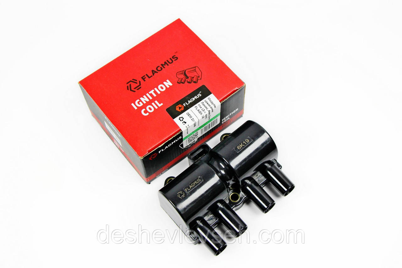 Котушка запалювання AVEO, LANOS 2014 (3 контакти), 96253555, (Flagmus), фото 1