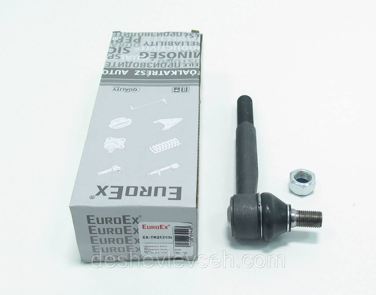 Наконечник рул.тяги ВАЗ-2121 внутр., 2121-3414138, (EuroEX)