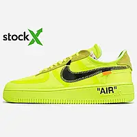 Кроссовки Nike 0016 Air Force 1 Off-White Volt кросівки найк