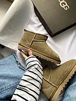 Ботинки Ugg Ultra Mini Brown угги зимние