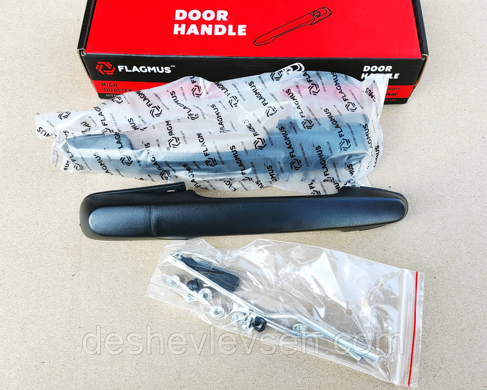 Ручка зовнішня ВАЗ-2108 дверей ЄВРО, 21080-6105176 (77)-00, (Flagmus), фото 1