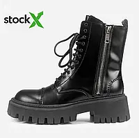 Женские ботинки Balenciaga 0396 Tractor Black