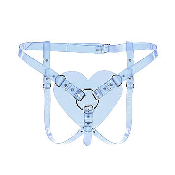 Трусики Серце для страпону Feral Feelings - Hearts Strap-on Belt Trasparent Bomba💣