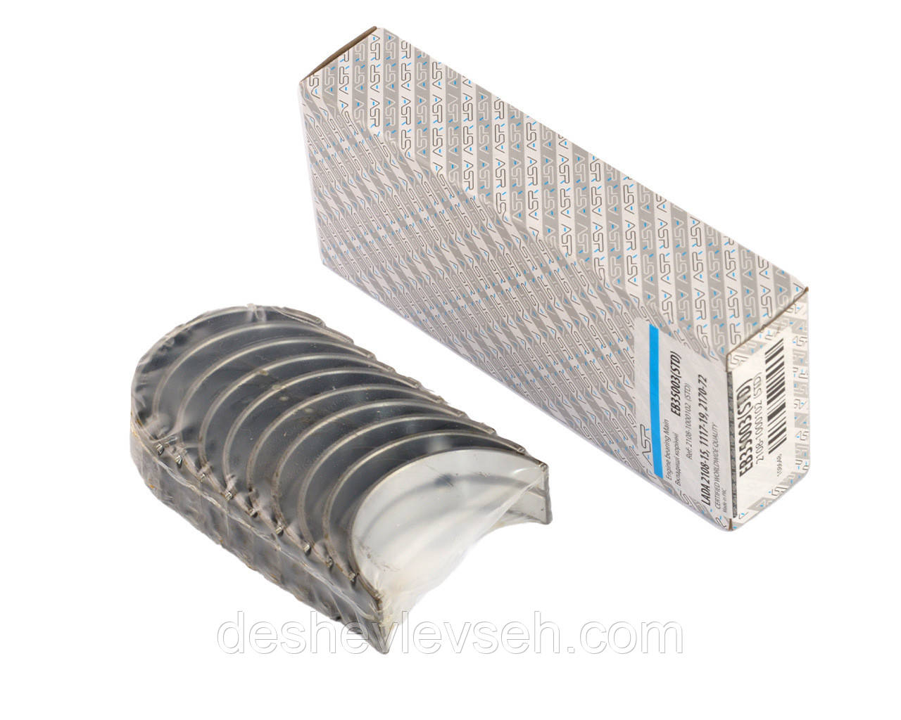 Вкладки ВАЗ-2108 корінні d+0.00 станд, 2108-1000102, (ASR)