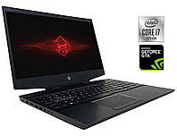 Игровой ноутбук HP Omen 15-dh1070wm / 15.6" (1920x1080) IPS / Intel Core i7-10750H (6 (12) ядер по 2.6 - 5.0