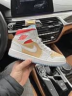 Кроссовки Nike Jordan 1 Mid SE Sesame кросівки найк