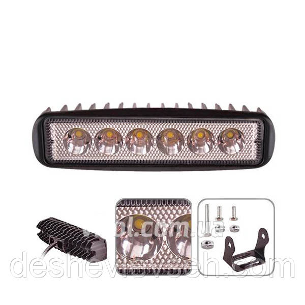 Фара робочого світла WLP-7616 SPOT (160x45x47) 9-36V/18W/6000K, WLP-7616(50), (Vitol), фото 1