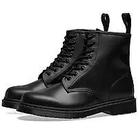 Женские ботинки Dr. Martens 1460 Mono-Black Люкс(Мех коротковорсовый)