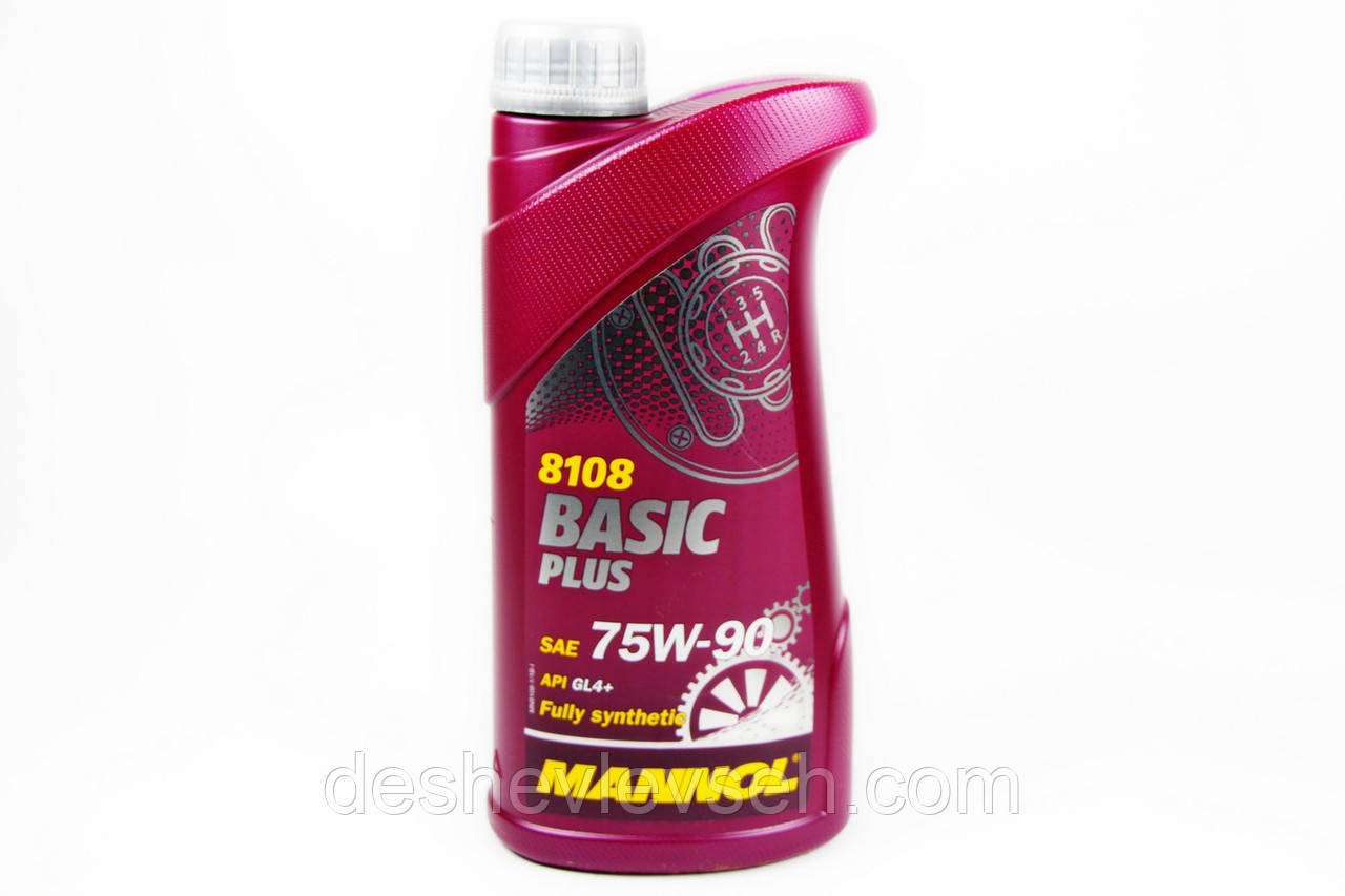 Олія 75W90 1 л BASIC Plus GL-4+, 8108, (MANNOL)