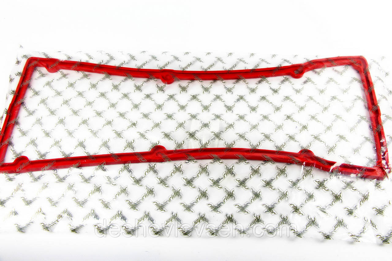 Прокладка кришки клапанної ГАЗЕЛЬ дв.406 червона (силікон), 406,1007245, (RIDER), фото 1