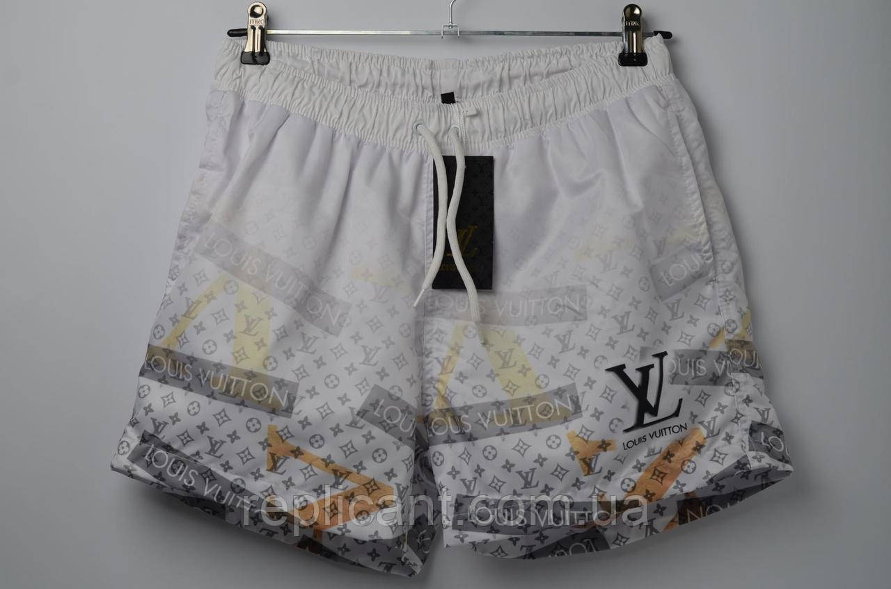 Плавки Louis Vuitton White Gold плавальні шорти луі вітон шорты плавательные мужские шорти для спорту луи витт