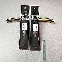 Ручки дверные Б/У Ручка на планке широкая FZB 85 мм AB бронза