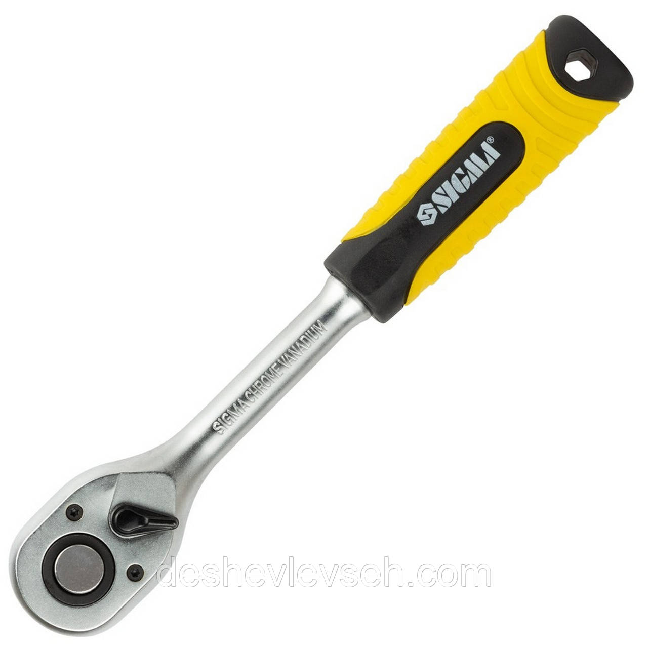 Тріскачка 1/2" Sigma 72 зубці 250 мм, 6050011, (Sigma)