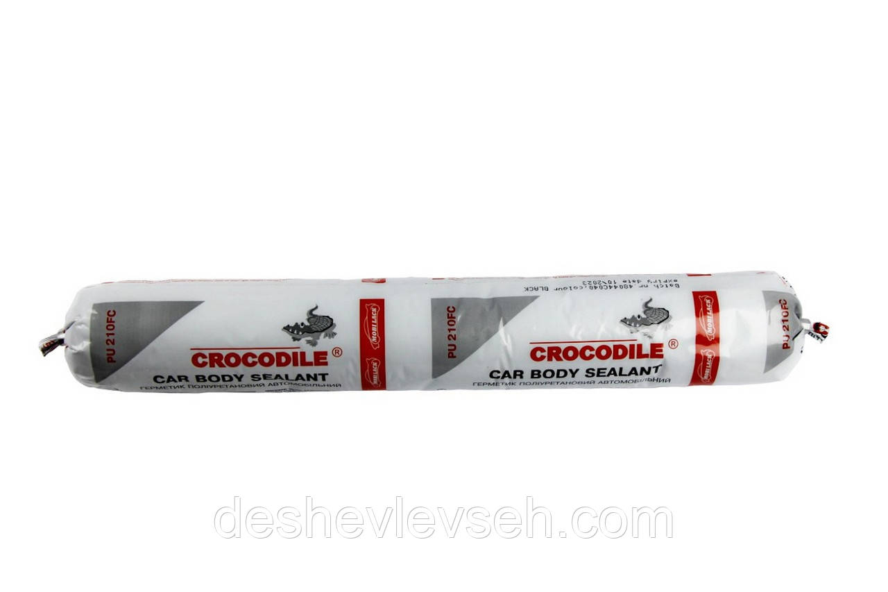 Герметик кузова Crocodille PU 210 600ml чорний (Crocodille)