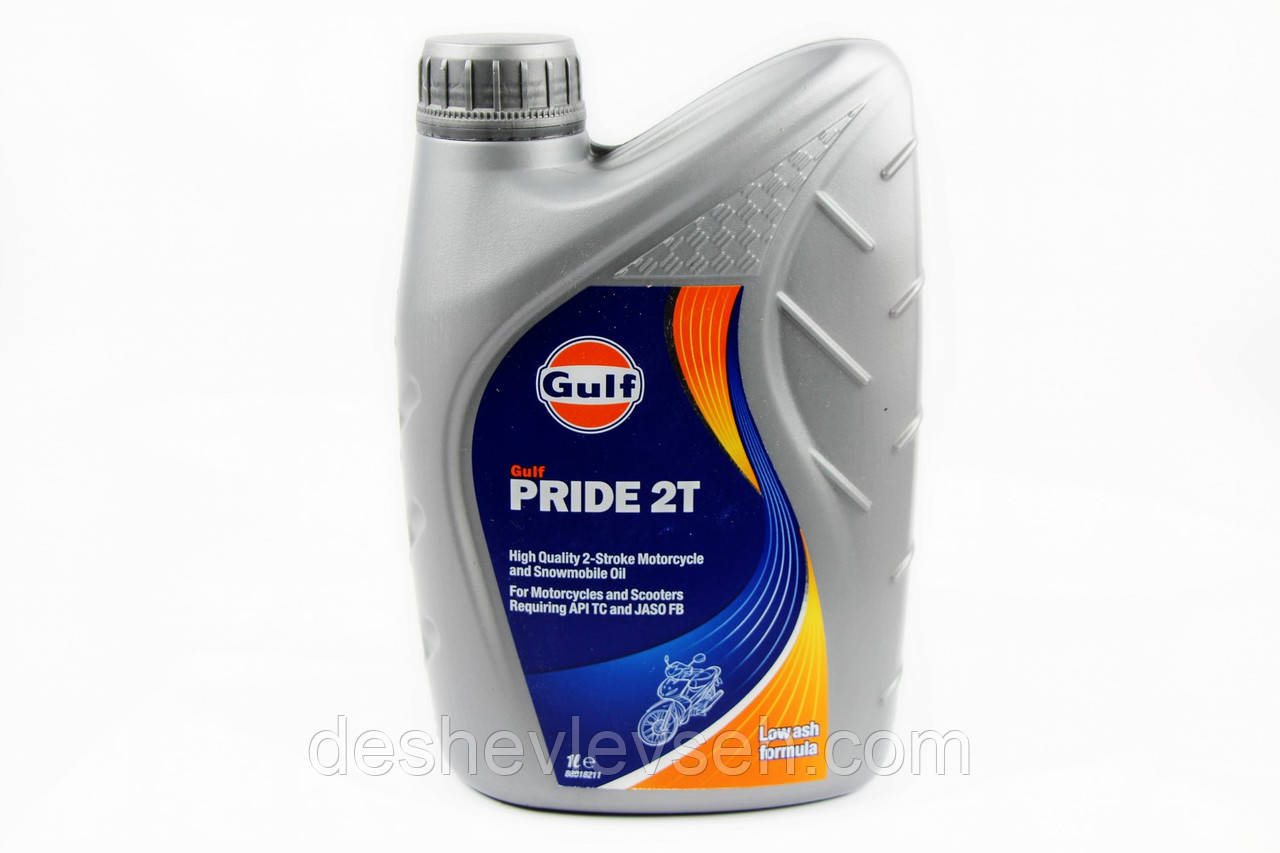 Олія МОТО 2T 1л Pride, 120187001756, (GULF)