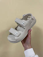 Сандалии Chanel ''Dad"" Sandals Beige Premium