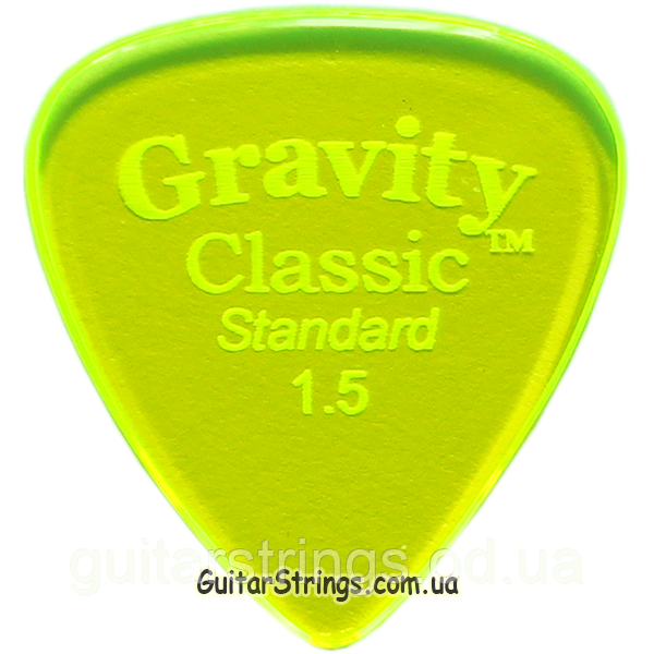 Медиатор Gravity Picks GCLS15P Classic Standard Polished 1.50 mm, фото 1