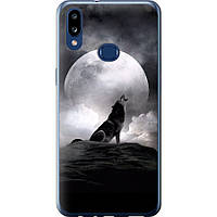 Чехол силиконовый на телефон Samsung Galaxy A10s A107F Воющий волк "934u-1776-58250"