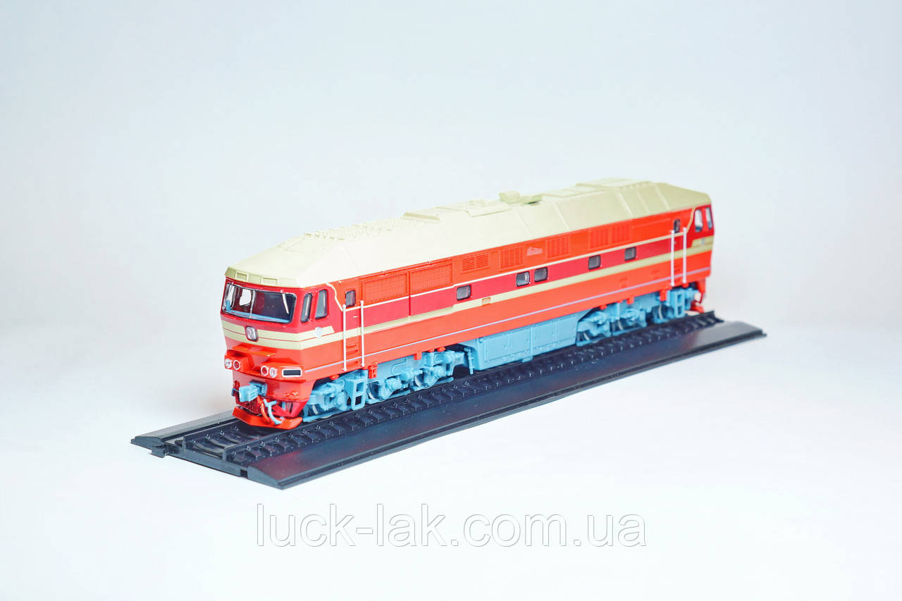 Масштабна модель ТЕП 70 з рейками в масштабі 1:87 (Наші потяги)., фото 1
