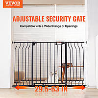 VEVOR Door Guard, Barrier Stair Gate, 749-1346mm Width Range Child Gate, Pet Gate, Stair Guard, Pivoting on