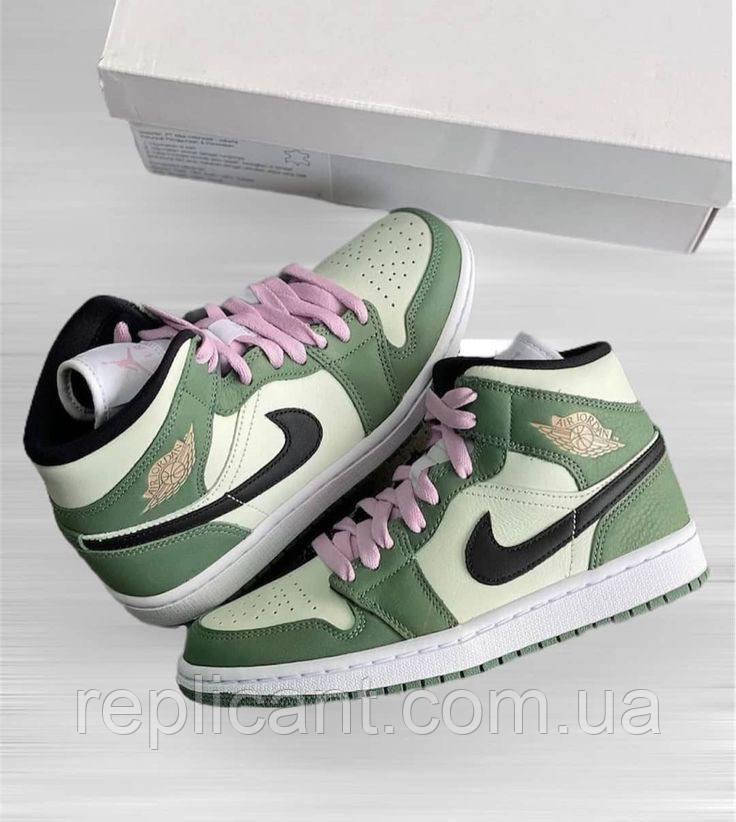 Кроссовки Nike Air Jordan Retro 1 «Dutch Green» кросівки найк