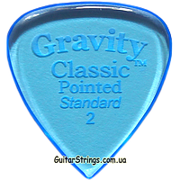 Медиатор Gravity Picks GCPS2P Classic Pointed Standard Polished 2.00 mm