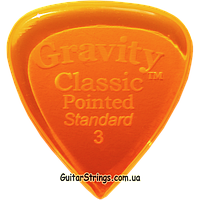 Медиатор Gravity Picks GCPS3P Classic Pointed Standard Polished 3.00 mm