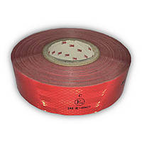 Светоотражающая самоклеящаяся лента 3M 5х500 см Красная (E1-104R-00821-RED5) PP, код: 2603377